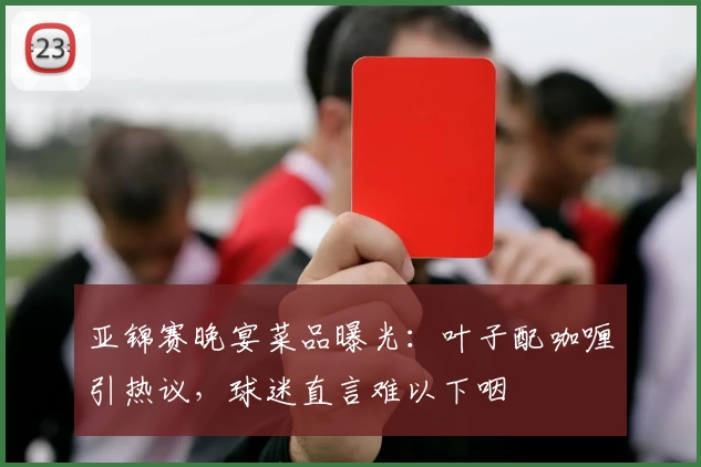 亚锦赛晚宴菜品曝光：叶子配咖喱引热议，球迷直言难以下咽